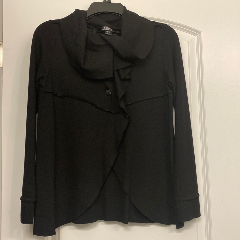 Kensie Over Jacket Black Like New Medium